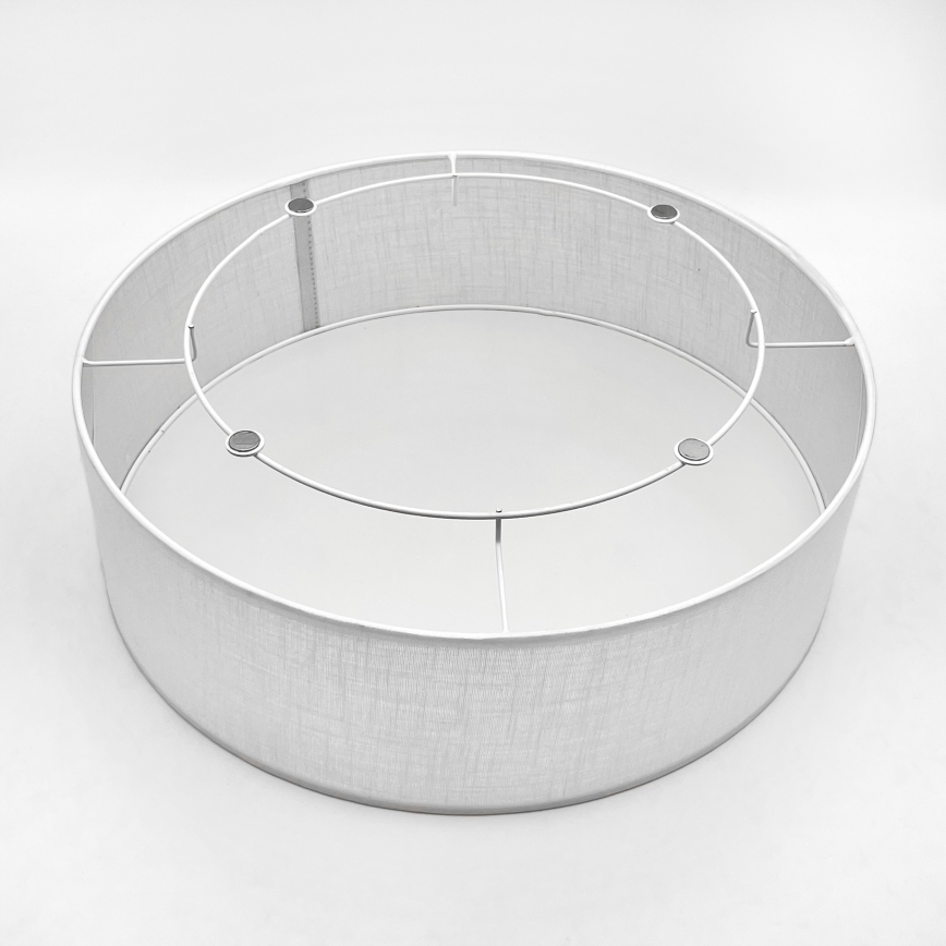 BRILAGI - candeeiro de tecto LED BELLADONNA 2xE27/15W/230V Ø 40 cm branco/carvalho nogueira