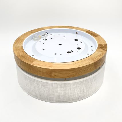 Brilagi - Candeeiro de tecto LED BELLADONNA LED/20W/230V Ø 30 cm branco/carvalho