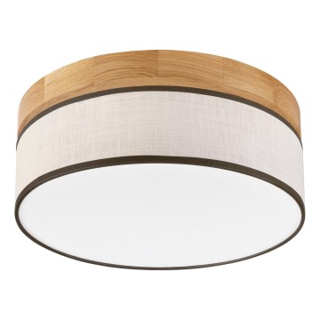 Brilagi - Candeeiro de tecto LED BELLADONNA LED/20W/230V Ø 30 cm creme/carvalho