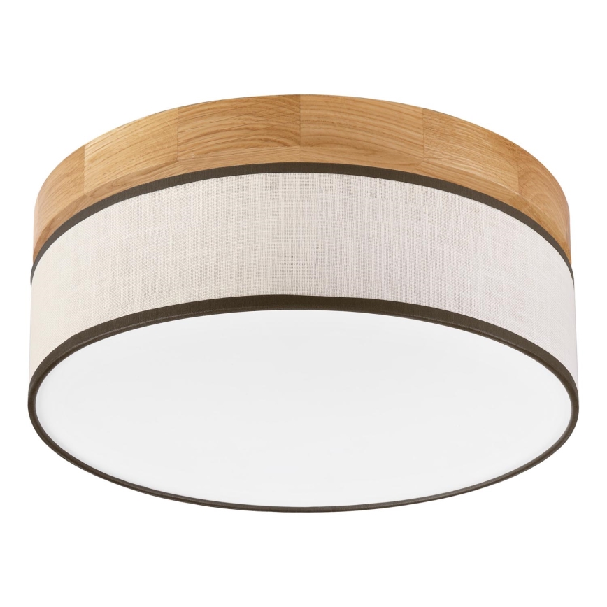 Brilagi - Candeeiro de tecto LED BELLADONNA LED/20W/230V Ø 30 cm creme/carvalho