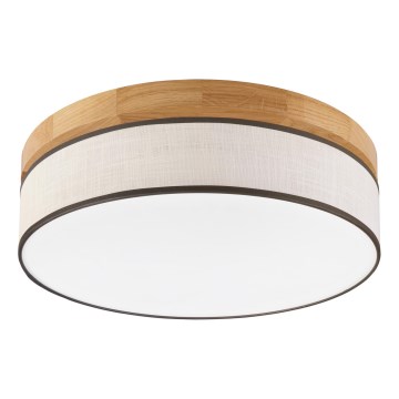Brilagi - Candeeiro de tecto LED BELLADONNA LED/36W/230V, Ø 40 cm, creme/carvalho