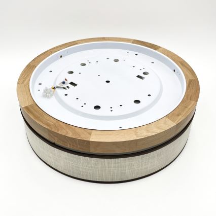 Brilagi - Candeeiro de tecto LED BELLADONNA LED/36W/230V, Ø 40 cm, creme/carvalho