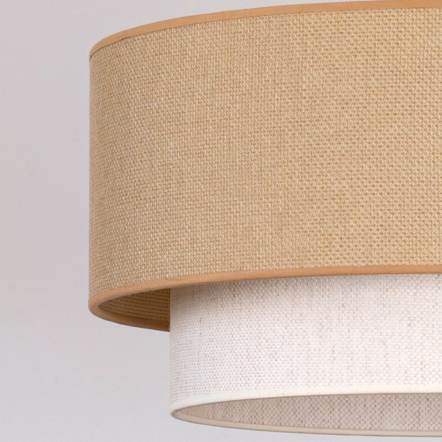Brilagi - Candeeiro de tecto LED BOHO ECO 1xE27/10W/230V Ø 40 cm bege/creme