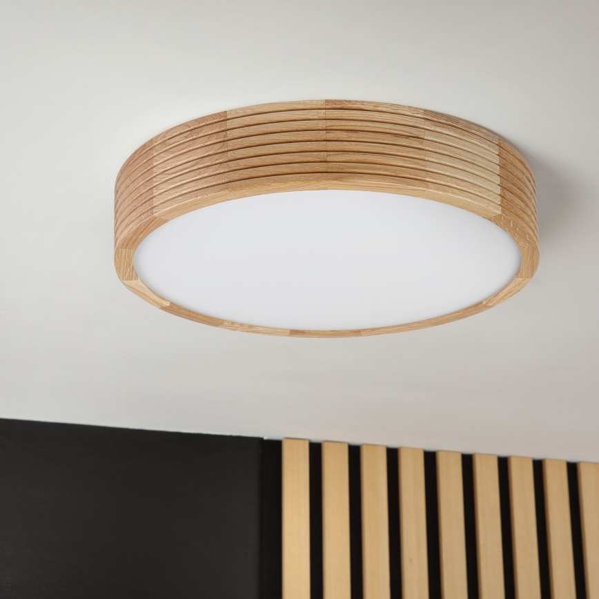 Brilagi - Candeeiro de tecto LED CARVALHO MODERN, 2xE27/60W/230V, Ø 37,5 cm, carvalho