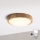 Brilagi - Candeeiro de tecto LED CARVALHO MODERN SLIM 1xE27/60W/230V Ø 27,5 cm acabamento em carvalho