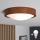 Brilagi - candeeiro de tecto LED CARVALHO SLIM 1xE27/15W/230V carvalho/cerejeira diâmetro 27 cm