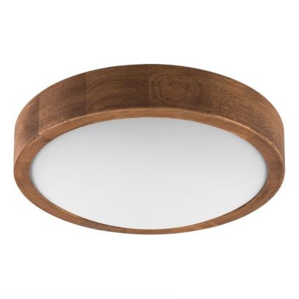 Brilagi - candeeiro de tecto LED CARVALHO SLIM 1xE27/15W/230V carvalho/cerejeira diâmetro 27 cm