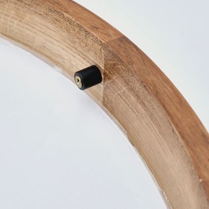 Brilagi - candeeiro de tecto LED CARVALHO SLIM 1xE27/15W/230V carvalho/cerejeira diâmetro 27 cm