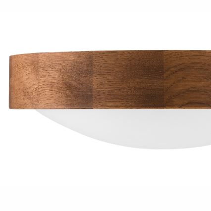 Brilagi - candeeiro de tecto LED CARVALHO SLIM 1xE27/15W/230V carvalho/cerejeira diâmetro 27 cm
