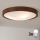 Brilagi - Candeeiro de tecto LED CARVALHO SLIM 3xE27/15W/230V, acabamento carvalho-nogueira, Ø 47 cm