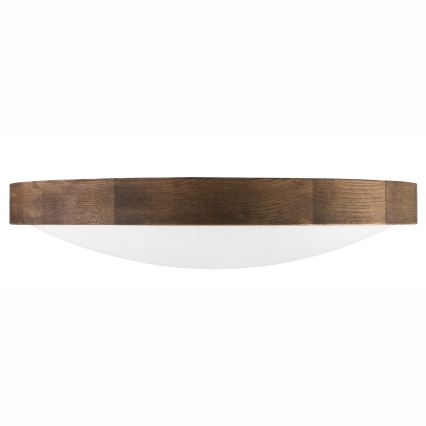 Brilagi - Candeeiro de tecto LED CARVALHO SLIM 3xE27/15W/230V, acabamento carvalho-nogueira, Ø 47 cm