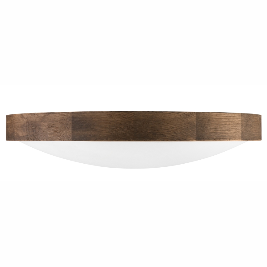 Brilagi - Candeeiro de tecto LED CARVALHO SLIM 3xE27/15W/230V, acabamento carvalho-nogueira, Ø 47 cm