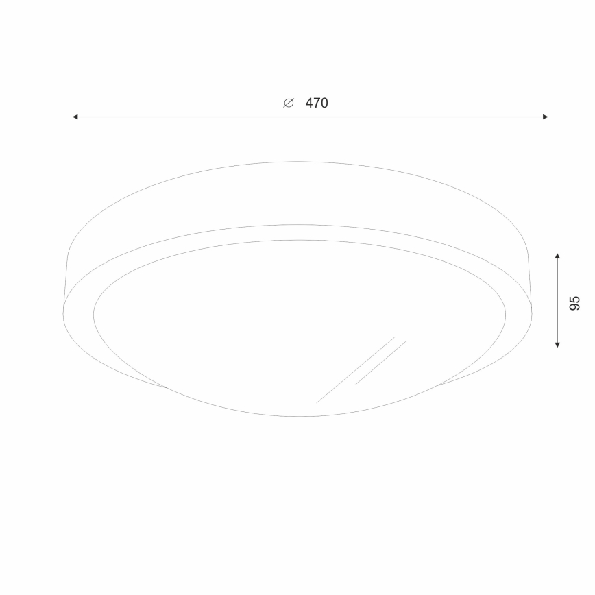 Brilagi - Candeeiro de tecto LED CARVALHO SLIM 3xE27/15W/230V em carvalho/cerejeira Ø 47 cm