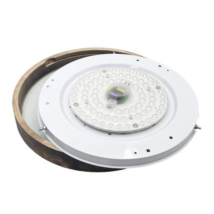 Brilagi - Candeeiro de tecto LED CARVALHO SLIM SMOKEY LED/36W/230V carvalho Ø 37,5 cm