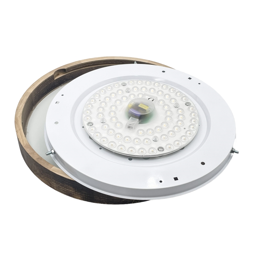 Brilagi - Candeeiro de tecto LED CARVALHO SLIM SMOKEY LED/36W/230V carvalho Ø 37,5 cm