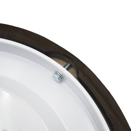 Brilagi - Candeeiro de tecto LED CARVALHO SMOKEY LED/20W/230V, carvalho, Ø 27,5 cm