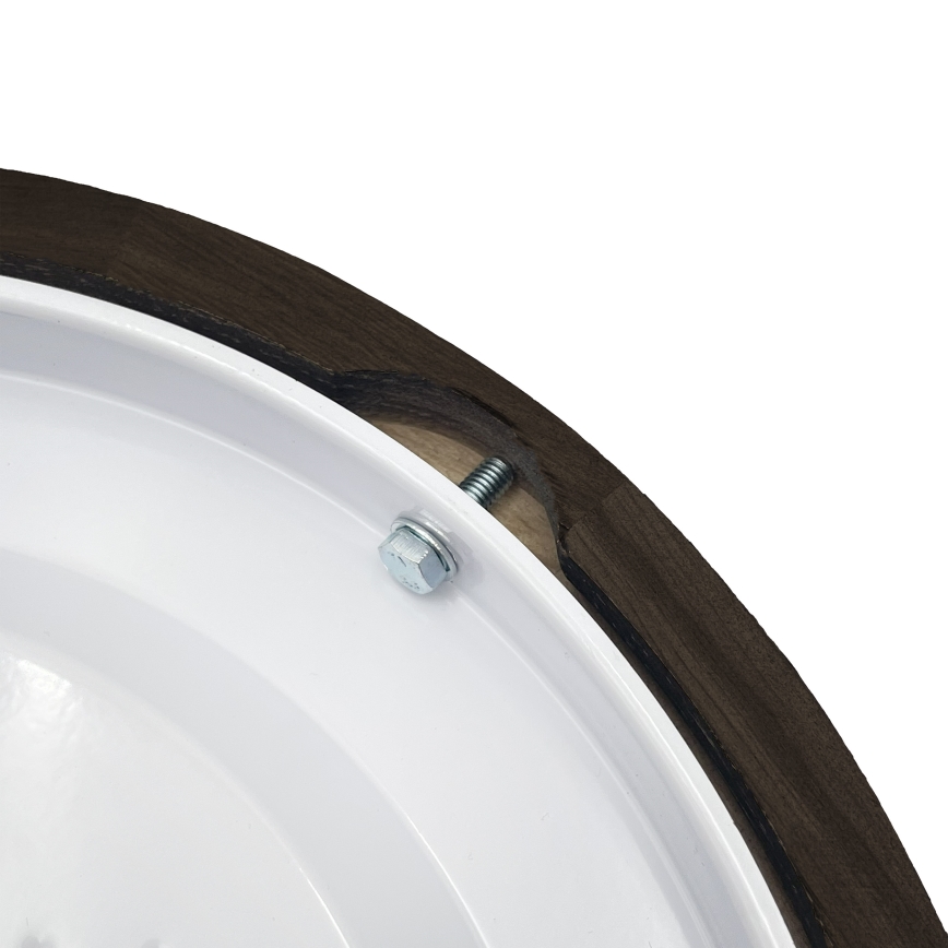 Brilagi - Candeeiro de tecto LED CARVALHO SMOKEY LED/20W/230V, carvalho, Ø 27,5 cm