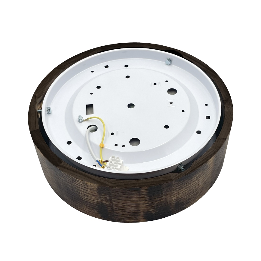 Brilagi - Candeeiro de tecto LED CARVALHO SMOKEY LED/20W/230V, carvalho, Ø 27,5 cm