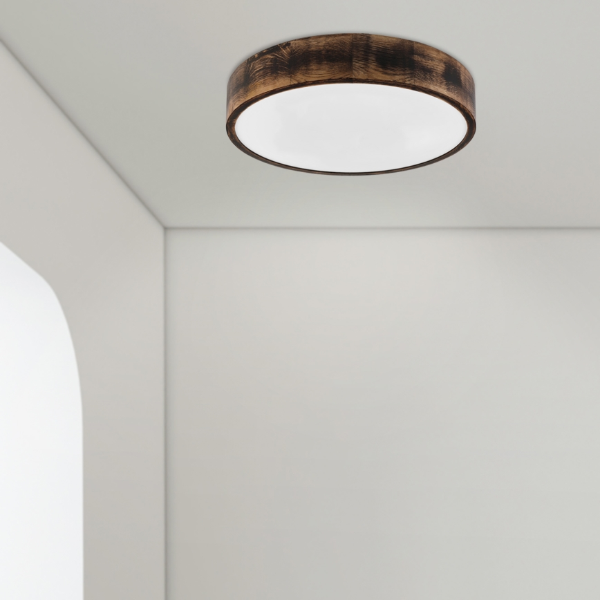 Brilagi - Candeeiro de tecto LED CARVALHO SMOKEY LED/36W/230V carvalho, diâmetro 47,5 cm