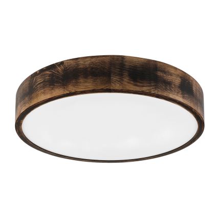 Brilagi - Candeeiro de tecto LED CARVALHO SMOKEY LED/36W/230V carvalho, diâmetro 47,5 cm