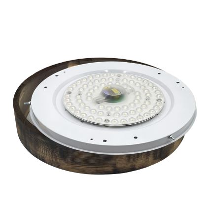 Brilagi - Candeeiro de tecto LED CARVALHO SMOKEY LED/36W/230V carvalho, diâmetro 47,5 cm