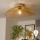 Brilagi - Candeeiro de tecto LED CERIA BOHO, montagem de superfície, 1xE27/40W/230V, Ø 70 cm, castanho/carvalho