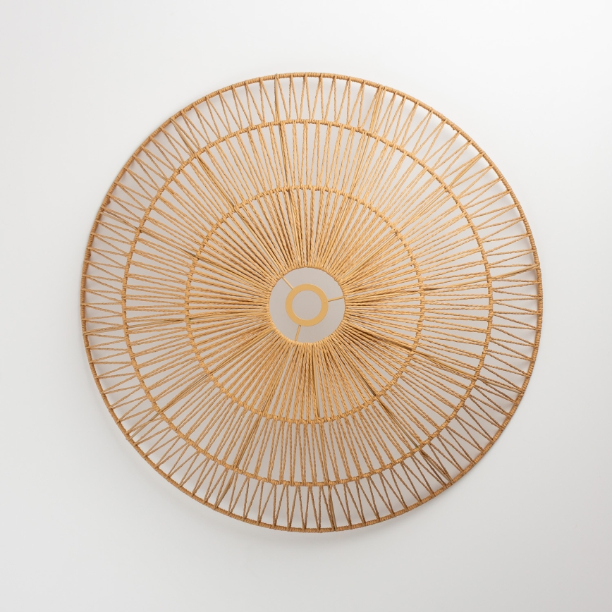 Brilagi - Candeeiro de tecto LED CERIA BOHO, montagem de superfície, 1xE27/40W/230V, Ø 70 cm, castanho/carvalho