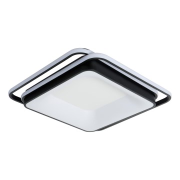 Brilagi - Candeeiro de tecto LED compatível com dimmer FLARE LED/102W/230V 3000-6000K 50x50 cm preto + comando remoto