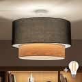 Brilagi - Candeeiro de tecto LED de montagem à superfície CERIA 1xE27/60W/230V diâmetro 50 cm branco/preto/bege