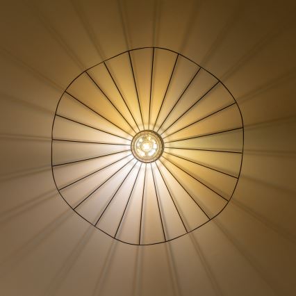 Brilagi - Candeeiro de tecto LED de montagem em superfície CERIA WIRE 1xE27/40W/230V diâmetro 80 cm preto