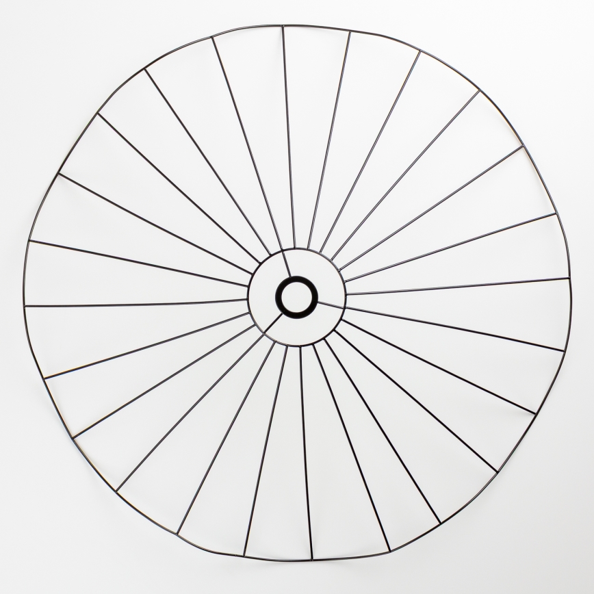 Brilagi - Candeeiro de tecto LED de montagem em superfície CERIA WIRE 1xE27/40W/230V diâmetro 80 cm preto