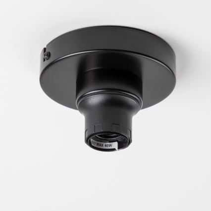 Brilagi - Candeeiro de tecto LED de montagem em superfície CERIA WIRE 1xE27/40W/230V diâmetro 80 cm preto