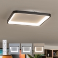 Brilagi - Candeeiro de tecto LED dimável FALCON SLIM LED/50W/230V 3000-6500K 50x50 cm preto + controlo remoto