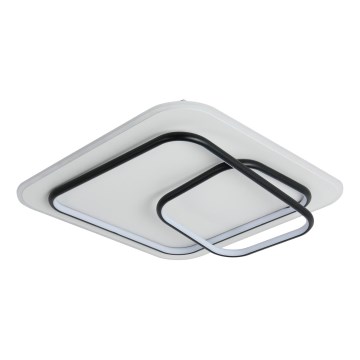 Brilagi - Candeeiro de tecto LED dimável FLARE LED/81W/230V 3000-6000K 50x50 cm branco/preto + comando remoto