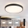 Brilagi - Candeeiro de tecto LED dimável GLASS POOL DOUBLE LED/60W/230V 3000-6000K 50 cm preto + comando remoto