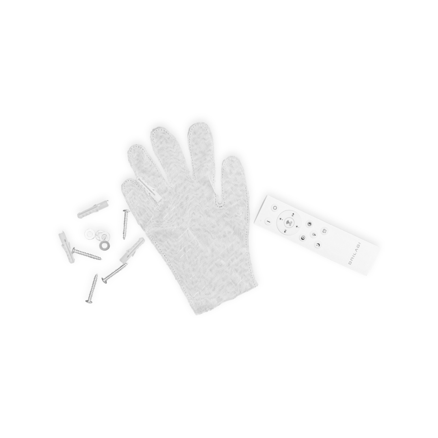 Brilagi - Luminária de teto LED regulável OUTLINE LED/52W/230V 3000-6000K 15x60 cm branco/preto + controlo remoto