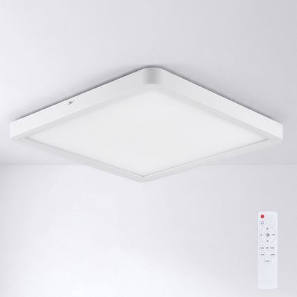 Brilagi - Plafon LED dimerizável ESTELA SQUARE LED/36W/230V 3000-6500K 31x31 cm branco + controlo remoto