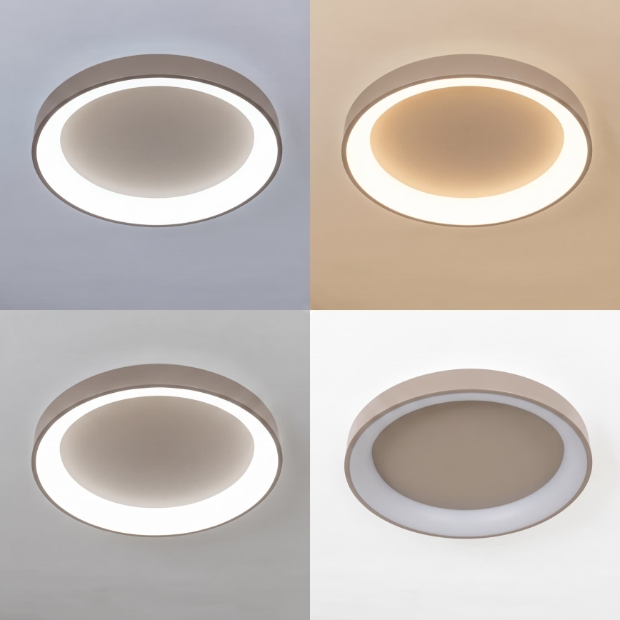 BRILAGI - luminária de teto LED dimerizável FALCON II LED/99W/230V 3000-6500K Ø 60 cm bege + controlo remoto