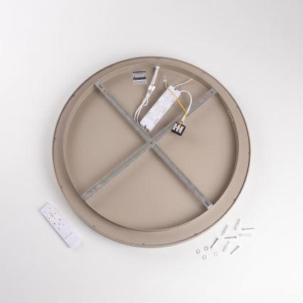 BRILAGI - luminária de teto LED dimerizável FALCON II LED/99W/230V 3000-6500K Ø 60 cm bege + controlo remoto