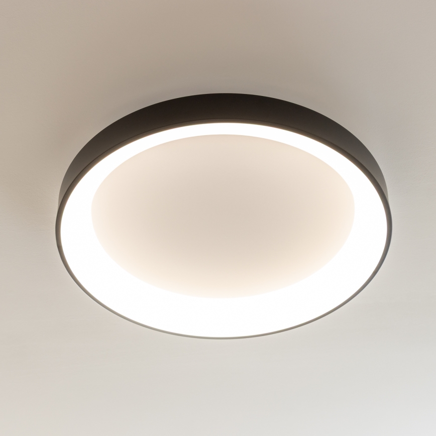 Brilagi - Candeeiro de tecto LED dimerizável FALCON II LED/99W/230V 3000-6500K diâmetro 60 cm preto + comando remoto