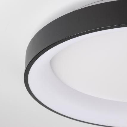 Brilagi - Candeeiro de tecto LED dimerizável FALCON II LED/99W/230V 3000-6500K diâmetro 60 cm preto + comando remoto