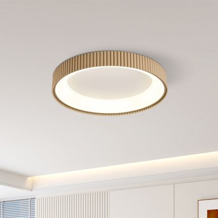 Brilagi - Luminária de teto LED regulável FALCON MODERN LED/30W/230V 3000-6500K Ø 40 cm bege + controle remoto