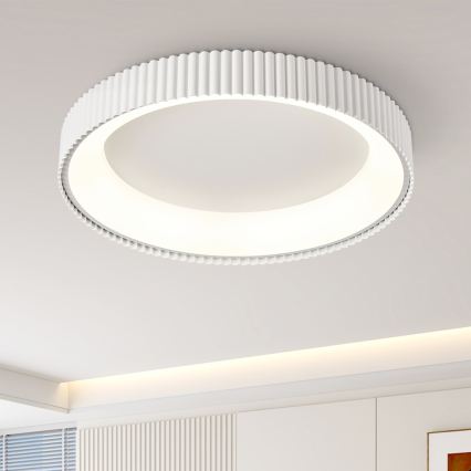 Brilagi - Luminária de teto LED dimerizável FALCON MODERN LED/54W/230V 3000-6000K 60 cm branca + controlo remoto