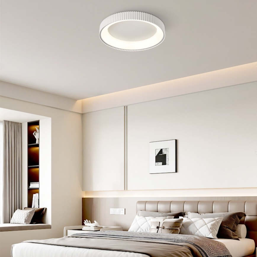 Brilagi - Luminária de teto LED dimerizável FALCON MODERN LED/54W/230V 3000-6000K 60 cm branca + controlo remoto