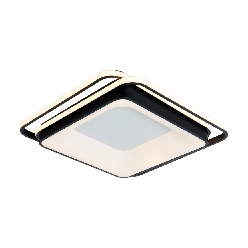 Brilagi - Candeeiro de tecto LED compatível com dimmer FLARE LED/102W/230V 3000-6000K 50x50 cm preto + comando remoto
