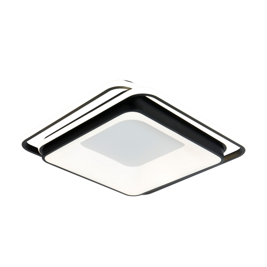 Brilagi - Candeeiro de tecto LED compatível com dimmer FLARE LED/102W/230V 3000-6000K 50x50 cm preto + comando remoto