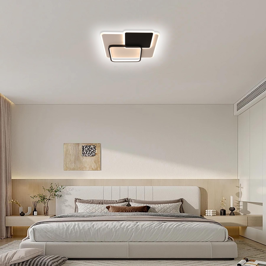 Brilagi - Candeeiro de tecto LED dimerizável FLARE LED/64W/230V 45x45 cm 3000/4000/6000K + comando à distância