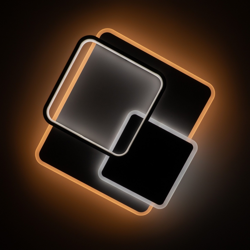 Brilagi - Candeeiro de tecto LED dimerizável FLARE LED/64W/230V 45x45 cm 3000/4000/6000K + comando à distância