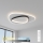 Brilagi - Candeeiro de tecto LED dimerizável FLARE LED/70W/230V 3000-6000K 55x55 cm branco/preto + controlo remoto