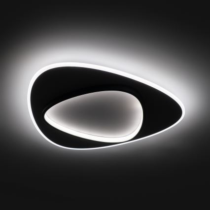 Brilagi - Candeeiro de tecto LED dimerizável FLARE LED/70W/230V 3000-6000K 55x55 cm branco/preto + controlo remoto